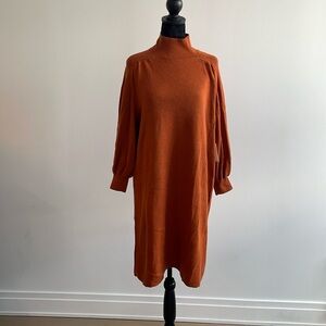 Maeve Burnt Orange Sweater Dress